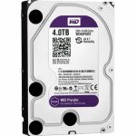 Western Digital 4TB WD Purple Surveillance Internal Hard Drive HDD - 5400 RPM, SATA 6 Gb/s, 64 MB Cache, 3.5" - WD40PURZ