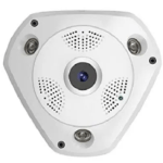 VR CAM 3D PANORAMIC FISH EYE IP CAMERA - WHITE